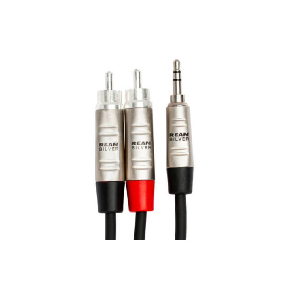 สายสัญญาณ Hosa (HMR-010Y) Pro Stereo Breakout, REAN 3.5 mm TRS to Dual RCA, 10 ฟุต